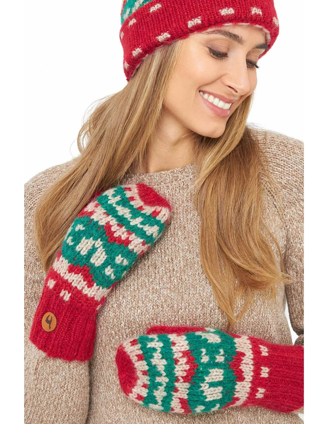Alpaka Fäustlinge NAVIDAD Handschuh