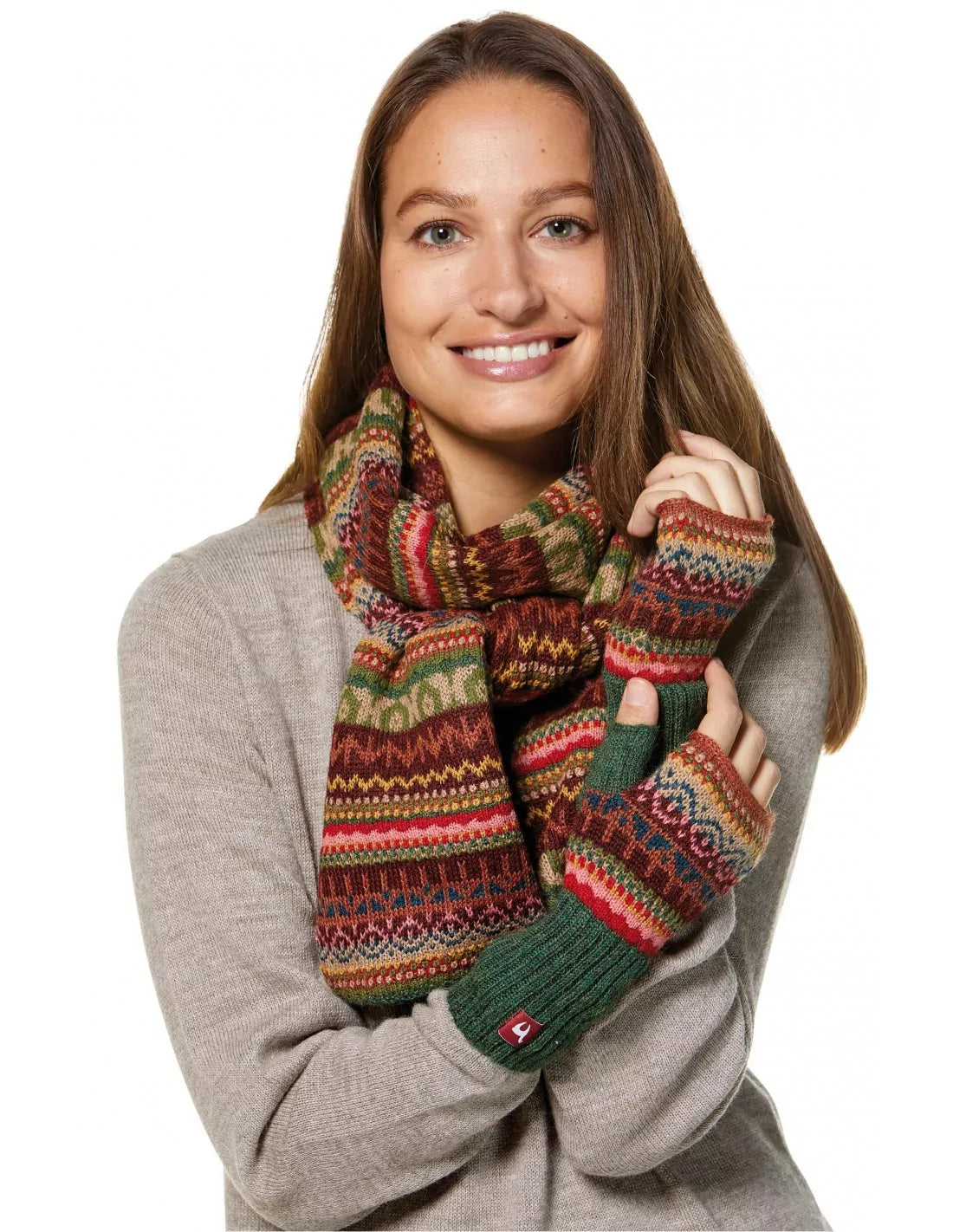 Alpaka Fingerlose Handschuhe LUNA