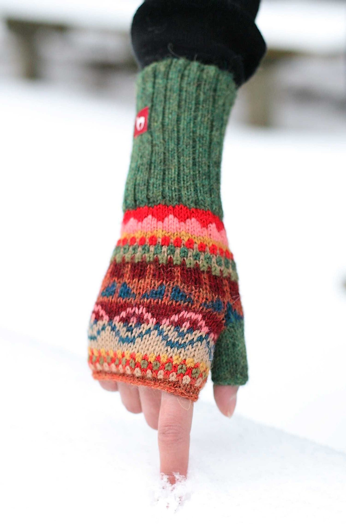 Alpaka Fingerlose Handschuhe LUNA