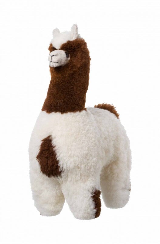 Alpaka KUSCHELIGES FELLTIER (50cm) aus Alpaka Fell Stofftier gemischt