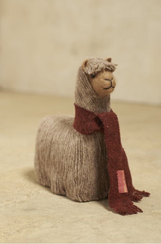 Alpaka Kuscheltier RAWA groß Stofftier gris-T8A0081