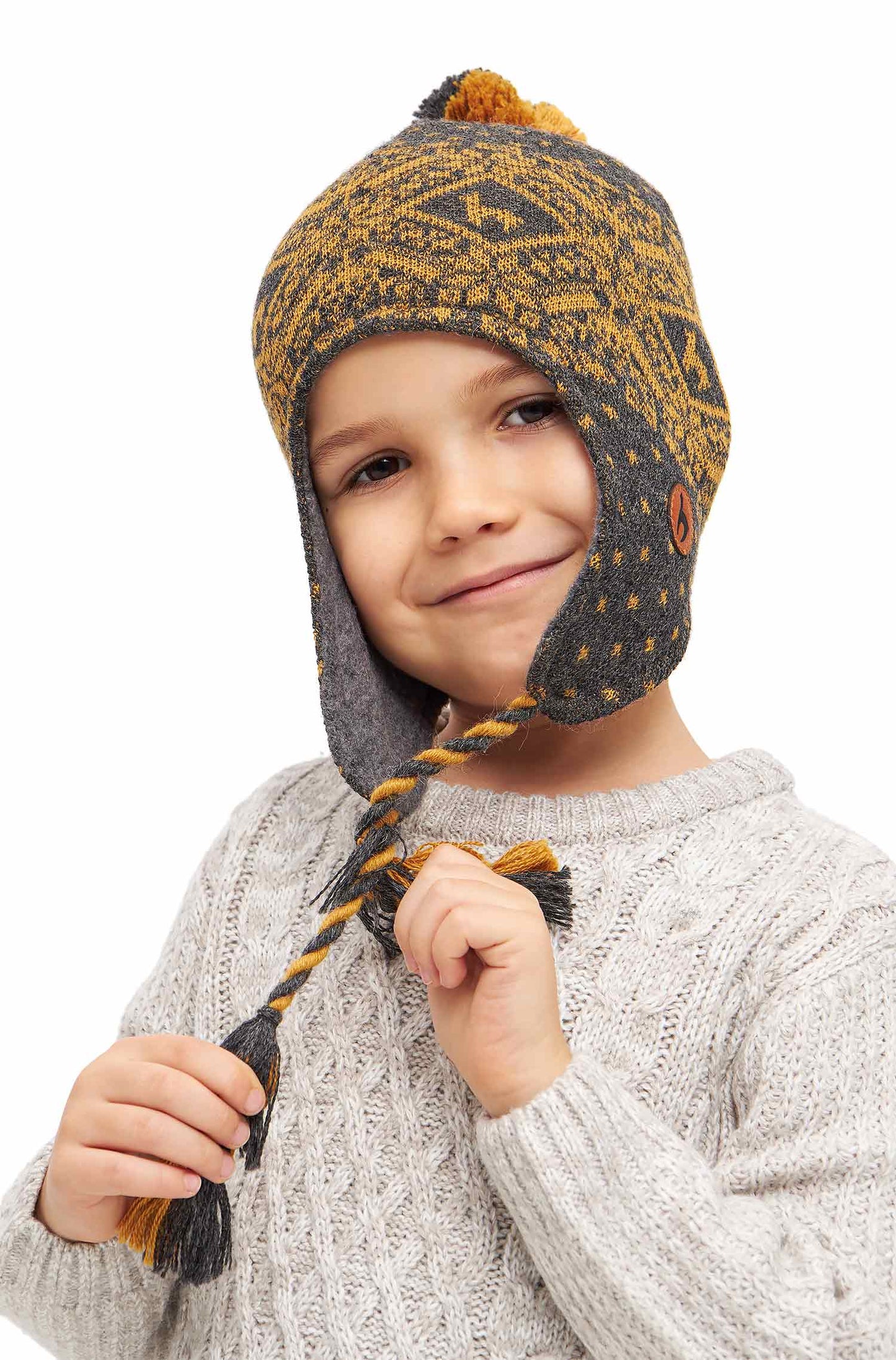 Alpaka Mütze ANDEN ROCA (für Kinder) aus 100% Alpaka Kindermütze