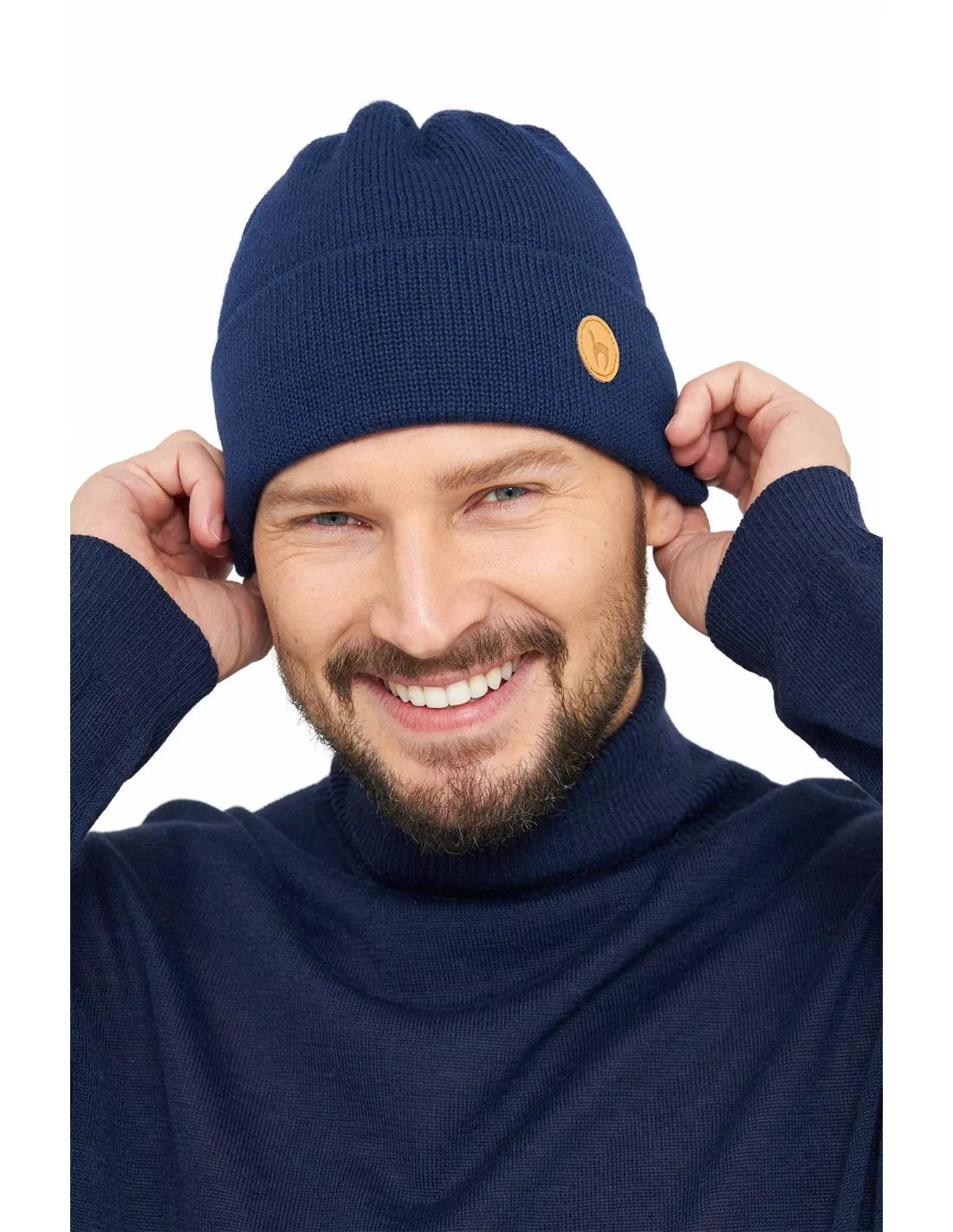 Alpaka Mütze BARK Marineblau S