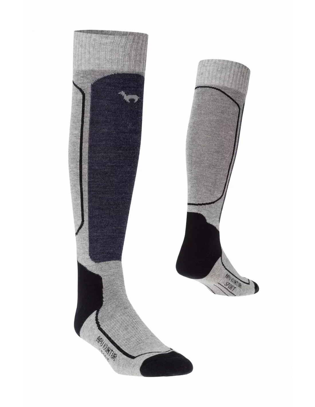 Alpaka Premium SKI- & SPORTSOCKEN Grau 36-38