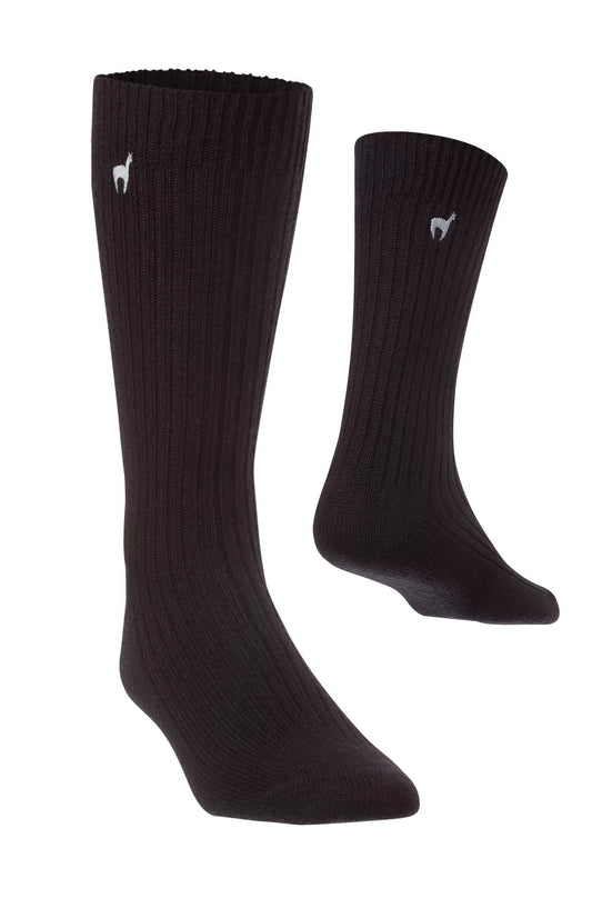 Alpaka PREMIUM Socken Schwarz 36-38