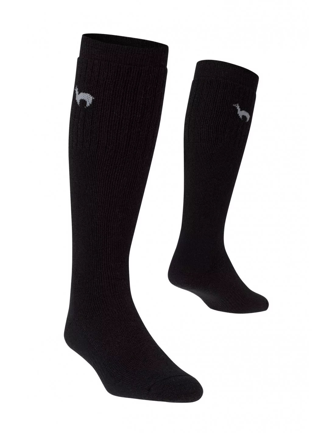 Alpaka SKISOCKEN Schwarz 36-38