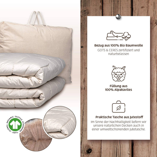 Alpaka Übergangsdecke Bettdecke