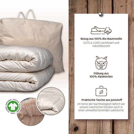 Alpaka Winterdecke Bettdecke