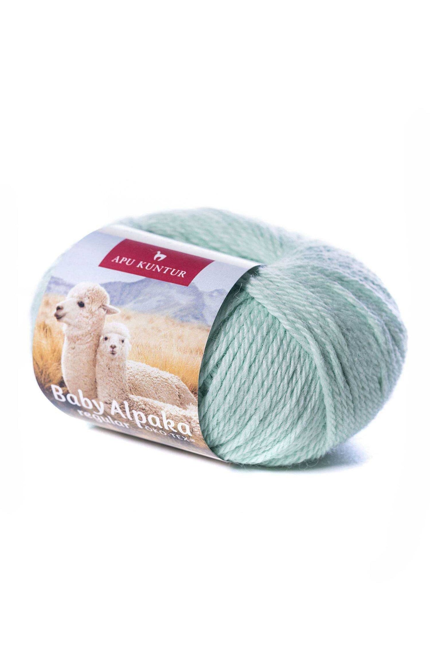 Alpakawolle REGULAR 50g 100m Nadel 4-4,5 Strick-Häkel-Garn Strickwolle 40 Pistazie