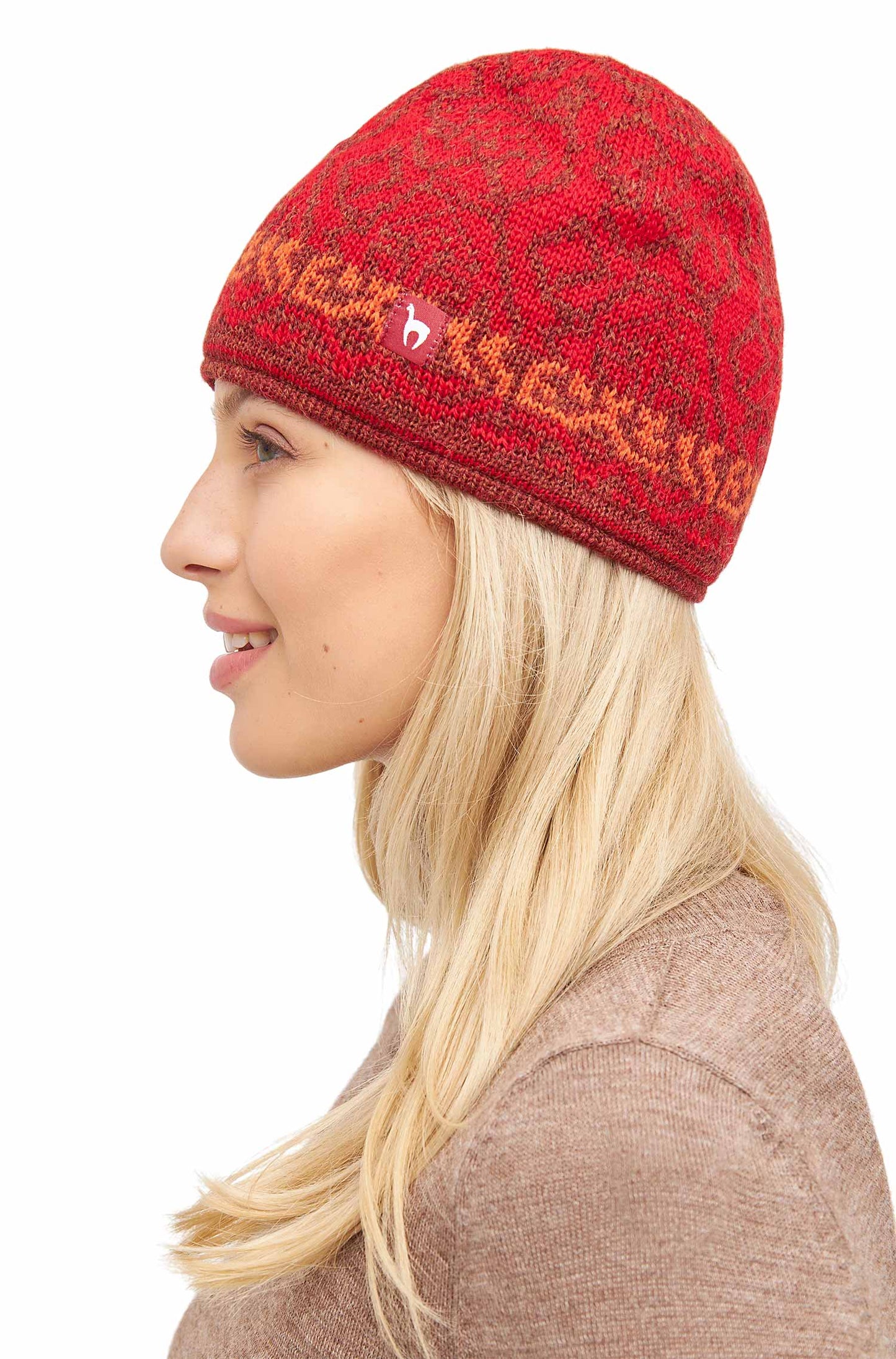 Jacquard Mütze CHIMU Mütze L Rot