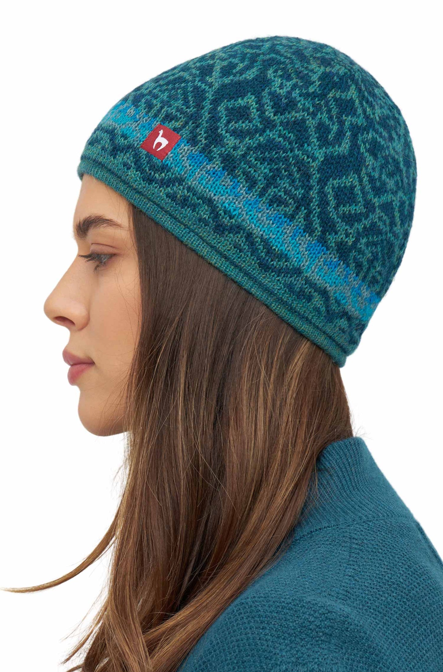 Jacquard Mütze CHIMU Mütze L Türkis