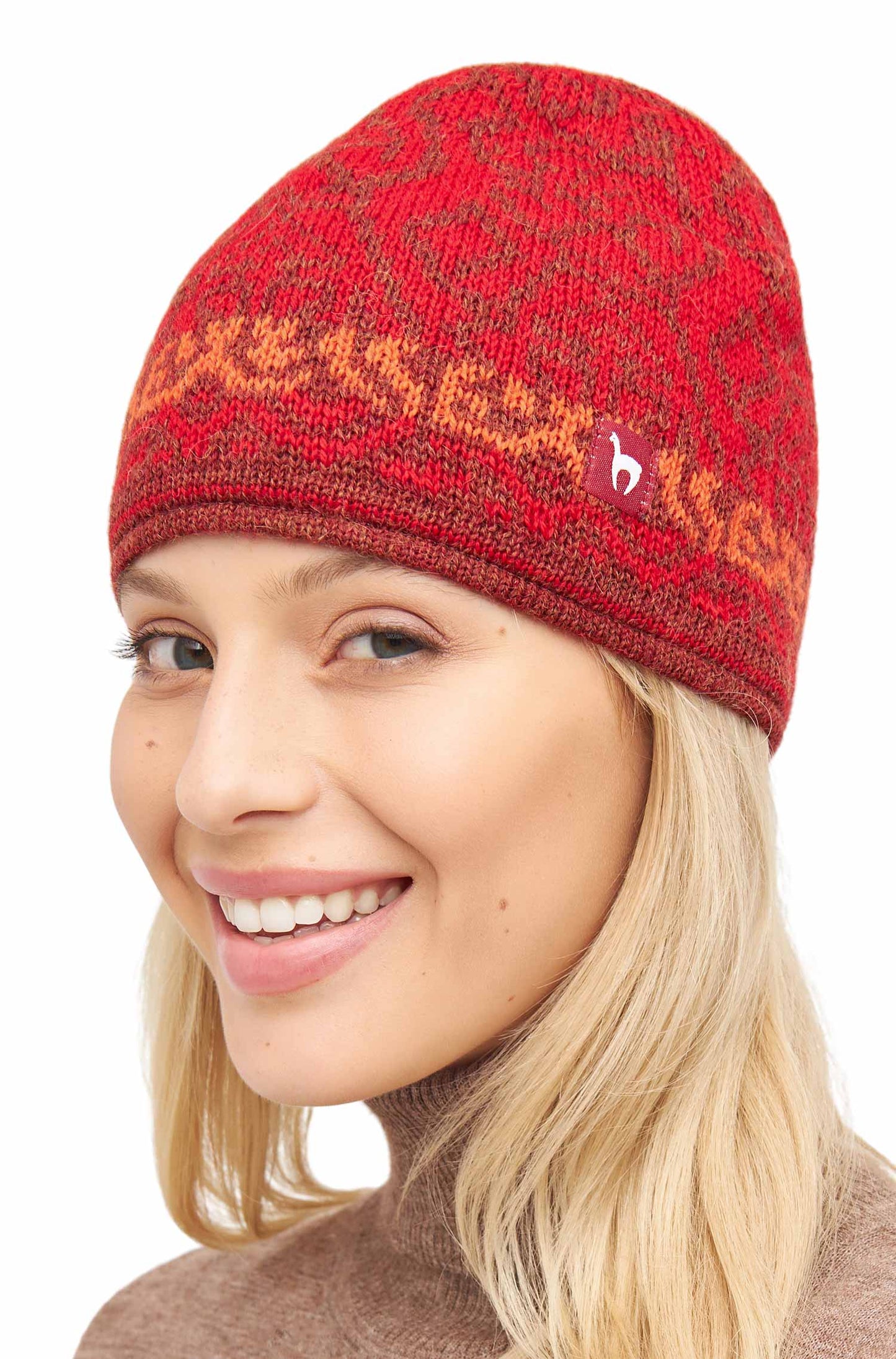 Jacquard Mütze CHIMU Mütze S Rot