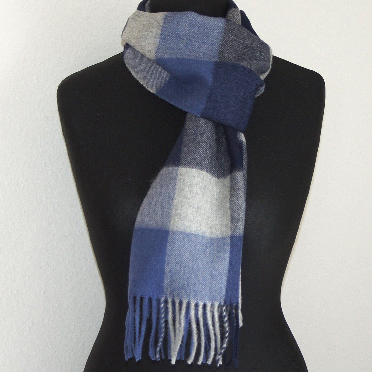 Webschal 'Karo' Schal Blau