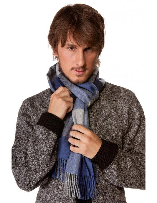 Webschal KARO Schal Blau