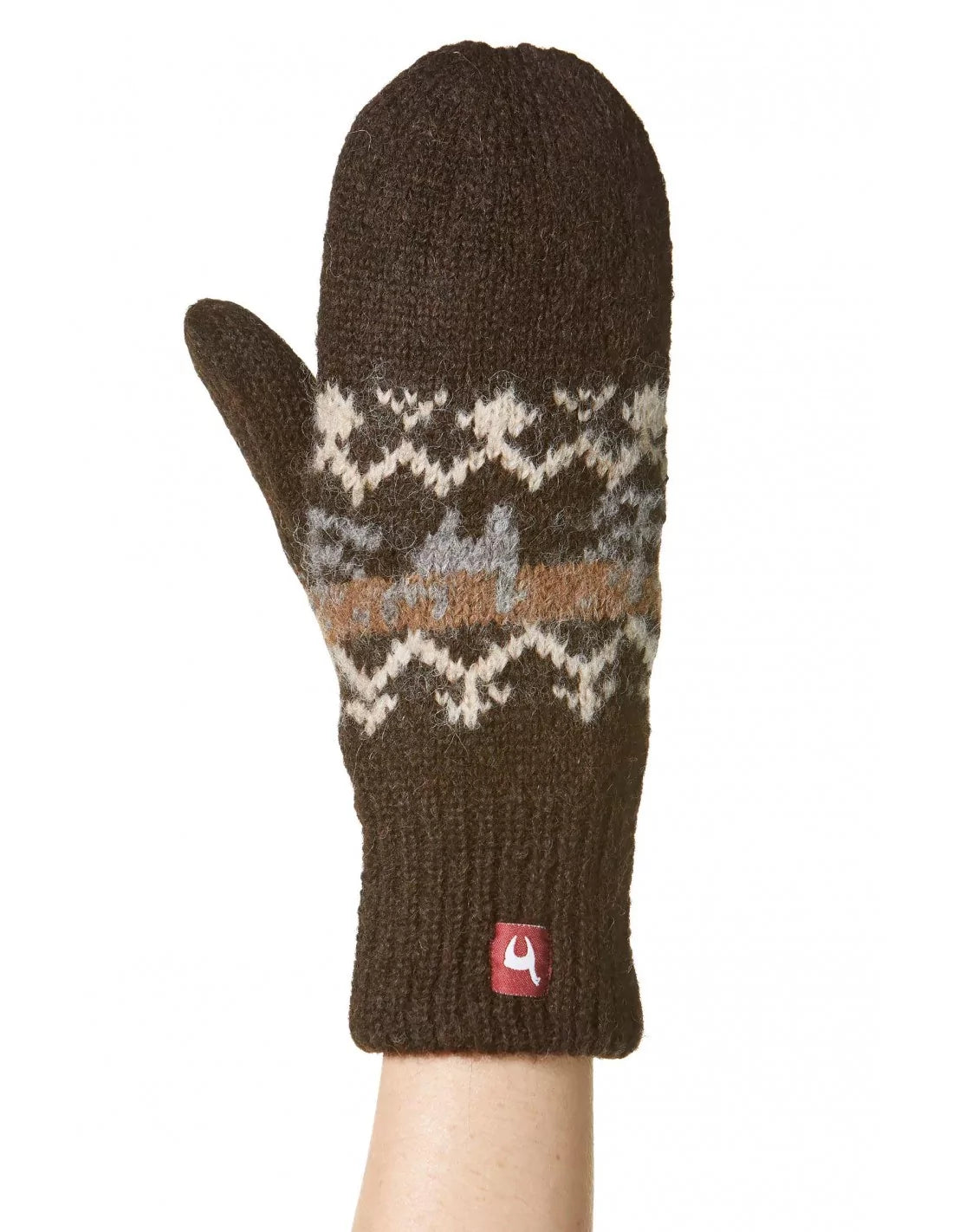 Wendbare Fausthandschuhe NATURA Handschuh Natur-Schwarz S