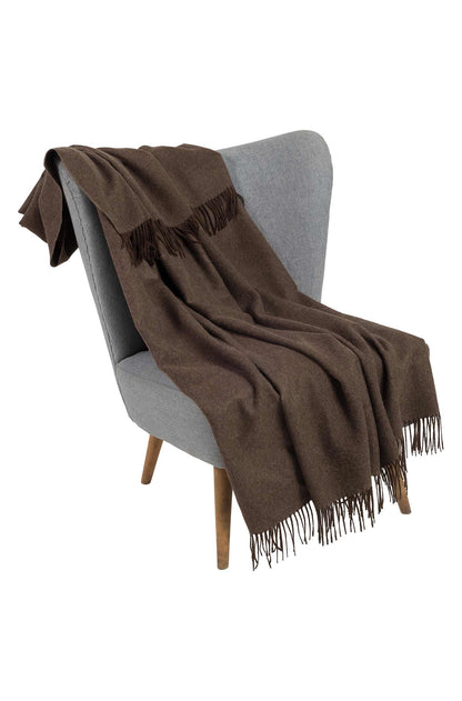 Alpaka Tagesdecke 'Fischgrat' aus 100% Baby Alpaka