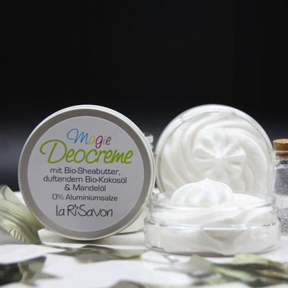 Deodorant cream with organic shea butter, fragrant organic coconut oil &amp; almond oil, 0% aluminum