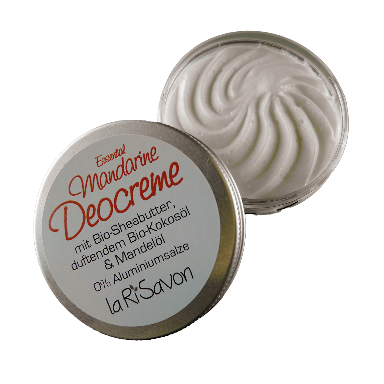 Deodorant cream with organic shea butter, fragrant organic coconut oil &amp; almond oil, 0% aluminum