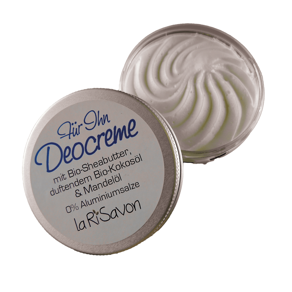 Deodorant cream with organic shea butter, fragrant organic coconut oil &amp; almond oil, 0% aluminum