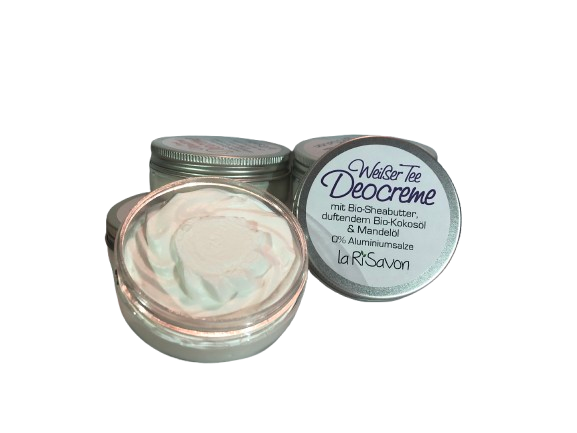 Deocreme mit Bio-Sheabutter, duftendem Bio-Kokosöl & Mandelöl, 0% Aluminium