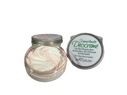 Deocreme mit Bio-Sheabutter, duftendem Bio-Kokosöl & Mandelöl, 0% Aluminium