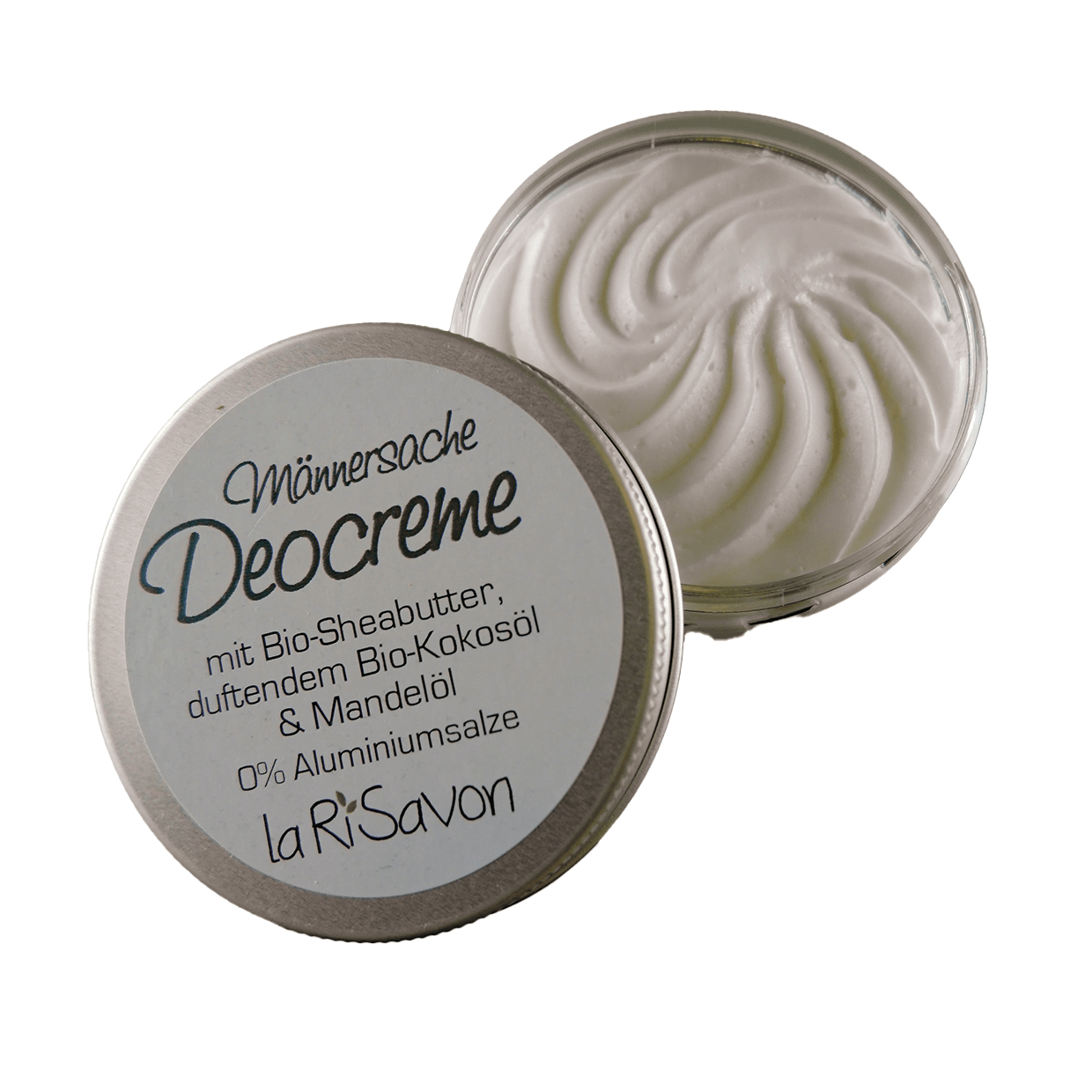 Deodorant cream with organic shea butter, fragrant organic coconut oil &amp; almond oil, 0% aluminum