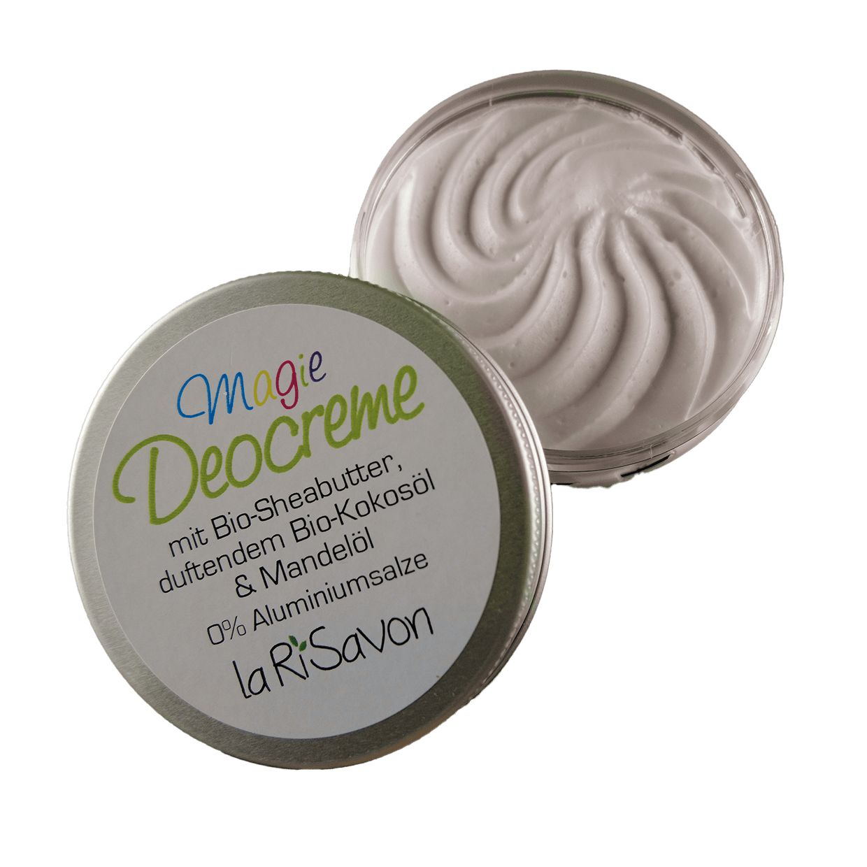 Deodorant cream with organic shea butter, fragrant organic coconut oil &amp; almond oil, 0% aluminum