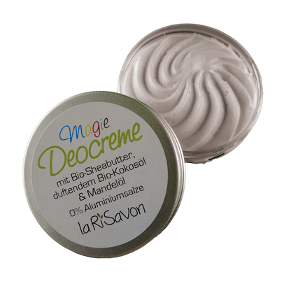 Deodorant cream with organic shea butter, fragrant organic coconut oil &amp; almond oil, 0% aluminum