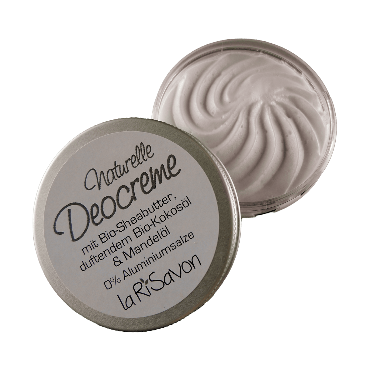 Deodorant cream with organic shea butter, fragrant organic coconut oil &amp; almond oil, 0% aluminum