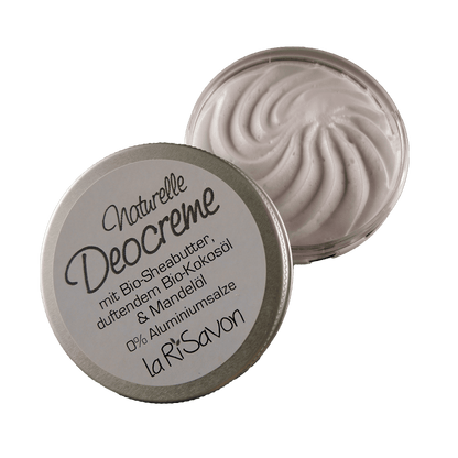 Deodorant cream with organic shea butter, fragrant organic coconut oil &amp; almond oil, 0% aluminum