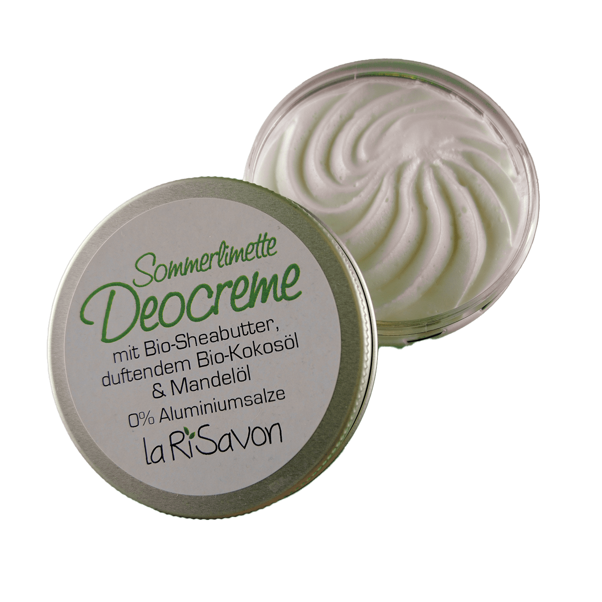 Deodorant cream with organic shea butter, fragrant organic coconut oil &amp; almond oil, 0% aluminum