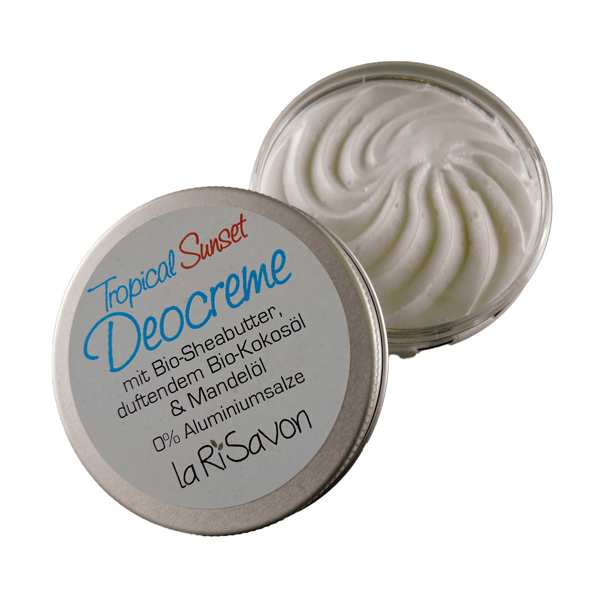 Deodorant cream with organic shea butter, fragrant organic coconut oil &amp; almond oil, 0% aluminum