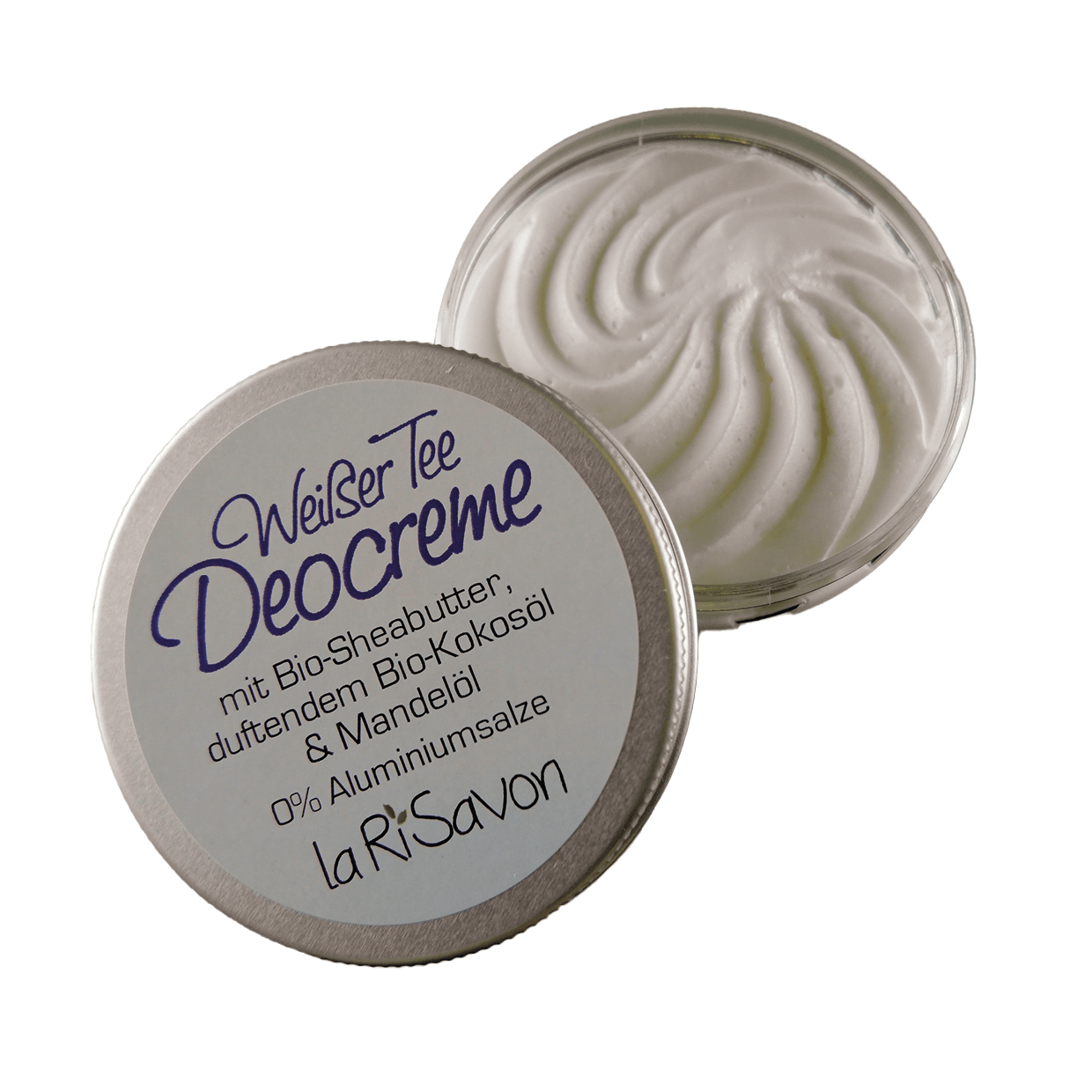 Deodorant cream with organic shea butter, fragrant organic coconut oil &amp; almond oil, 0% aluminum
