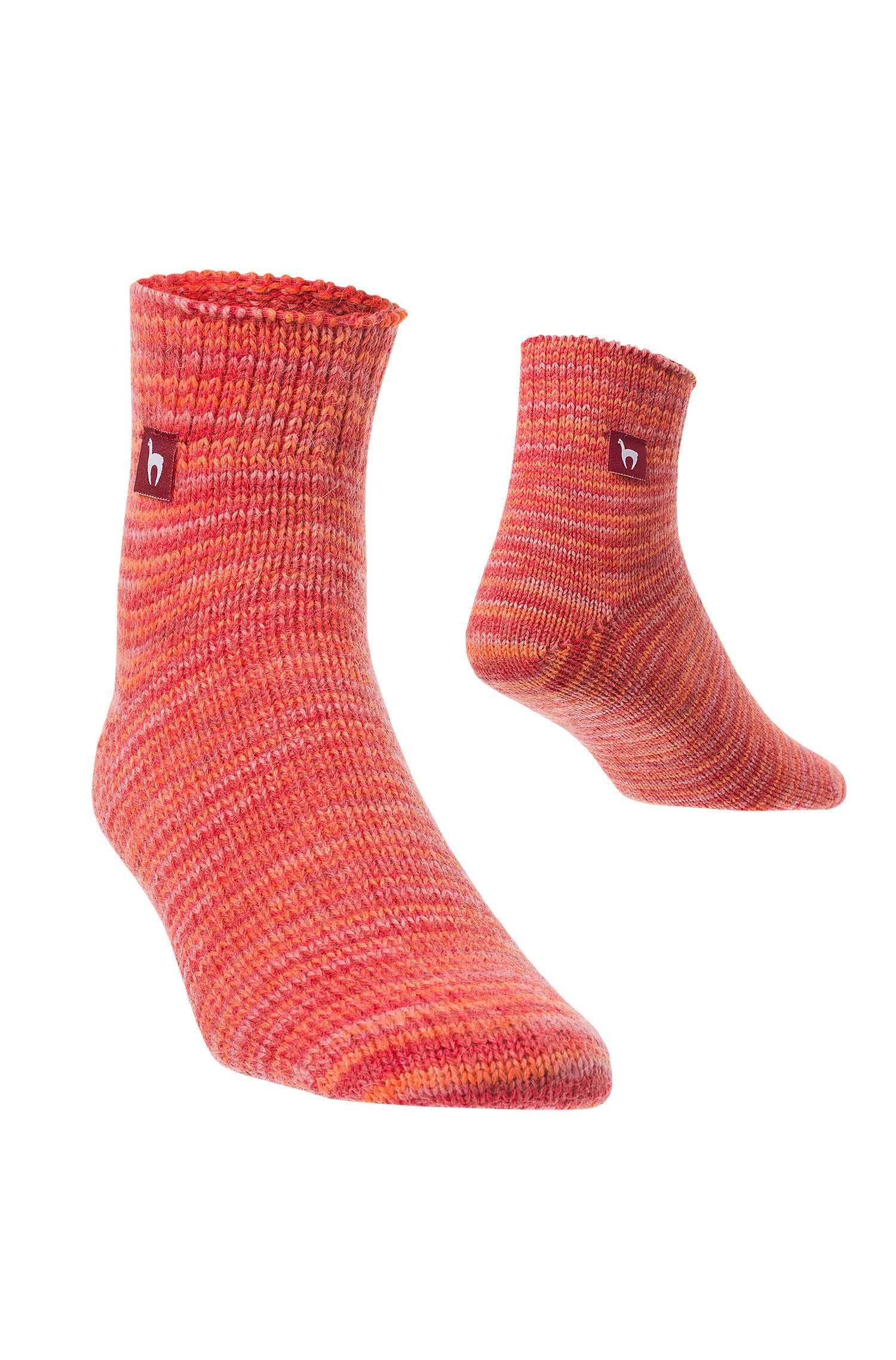 Alpaka FREIZEIT Socken Rot 36-38 