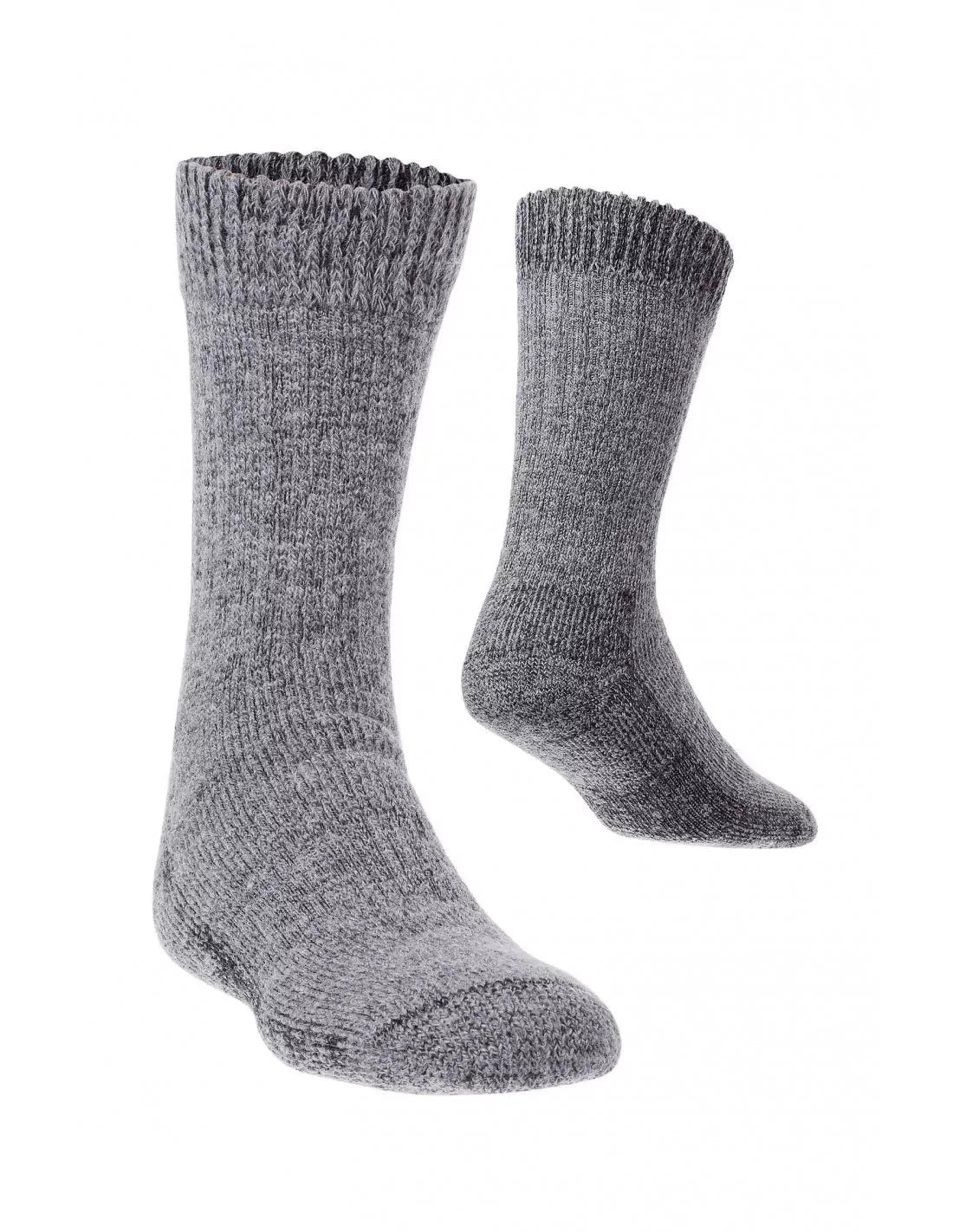 Alpaka FROTTEE Socken Grau-Meliert 36-38 