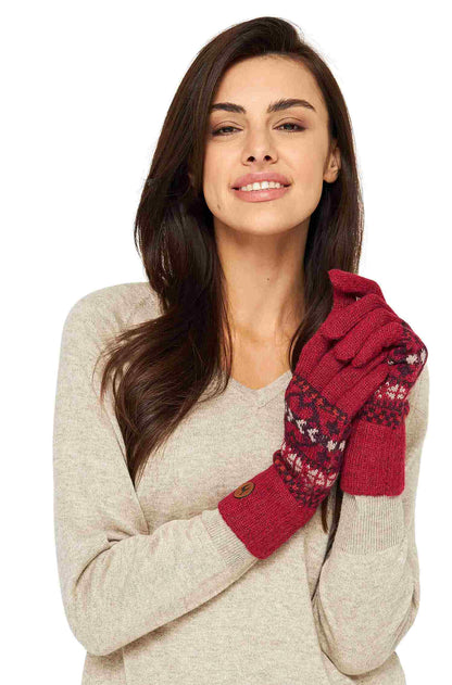 Alpaka Fingerhandschuhe 'Puka'