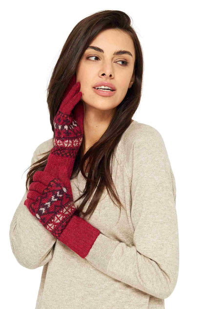 Alpaka Fingerhandschuhe 'Puka'
