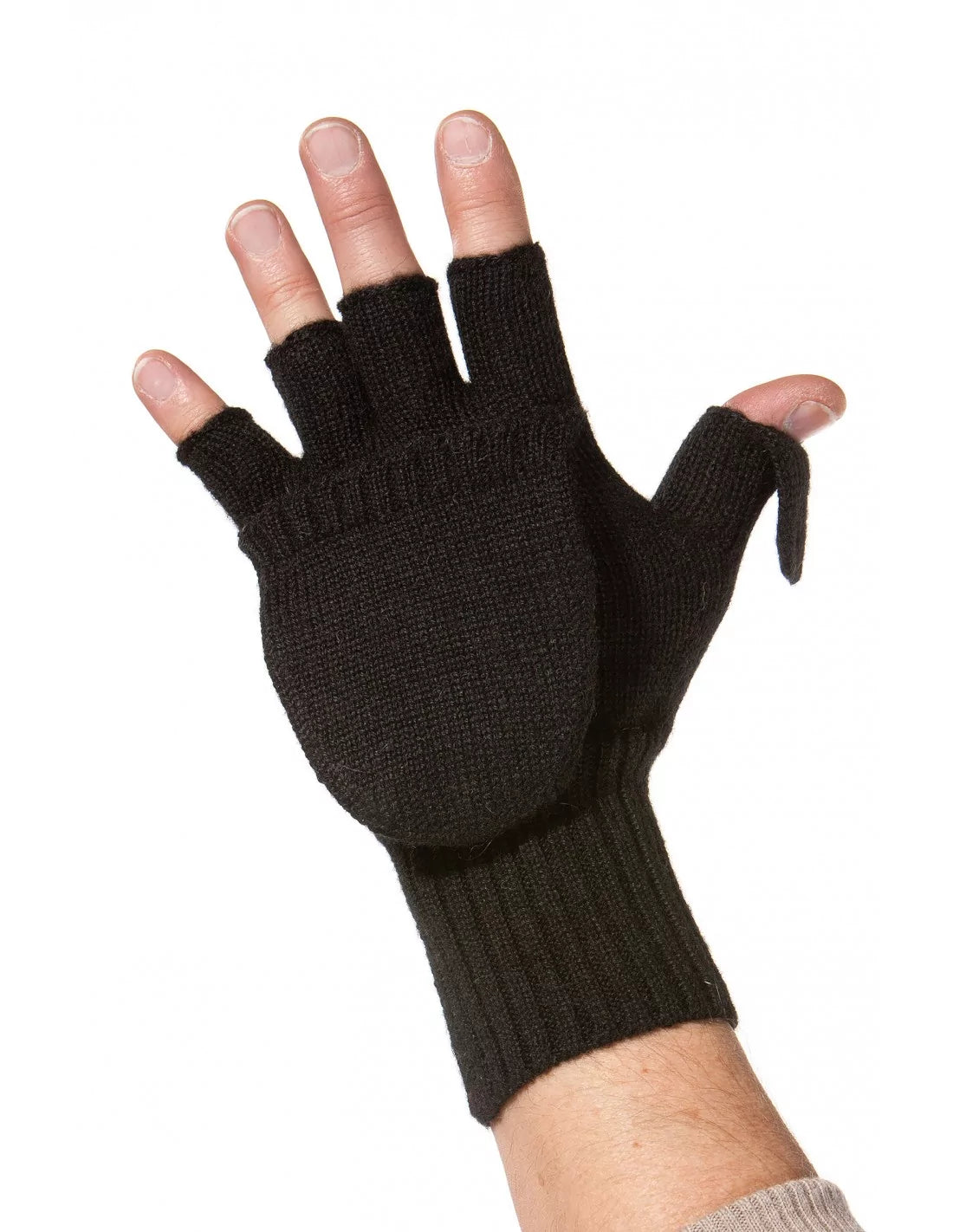 Alpaka Handschuhe KÄNGURU Handschuh Schwarz S 