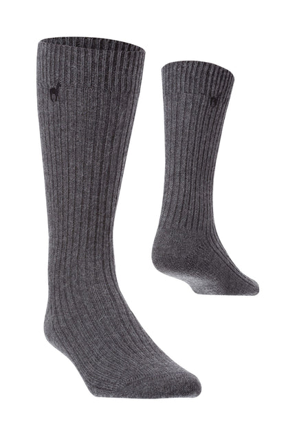 Alpaka PREMIUM Socken Grau 36-38 