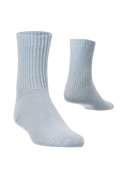 Alpaka Socken für Babys und Kinder Socken Baby-Blau 30-32 