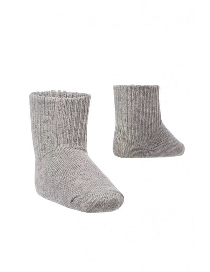 Alpaka Socken für Babys und Kinder Socken Silbergrau 15-17 