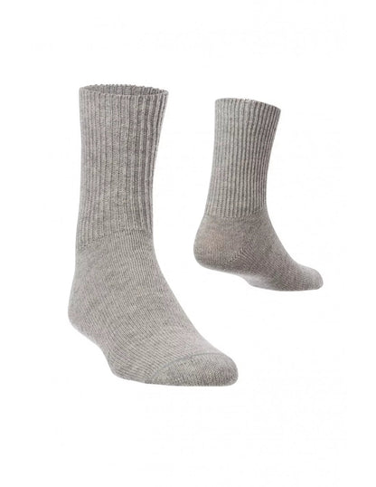 Alpaka Socken für Babys und Kinder Socken Silbergrau 30-32 