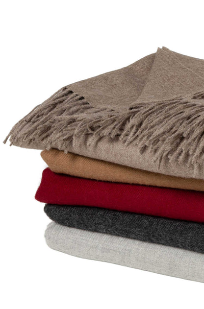 Alpaka Tagesdecke 'Uni' aus 100% Baby Alpaka