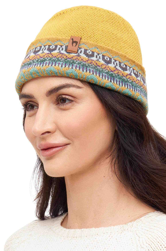 Alpaka Wendemütze 'Colores Anden'