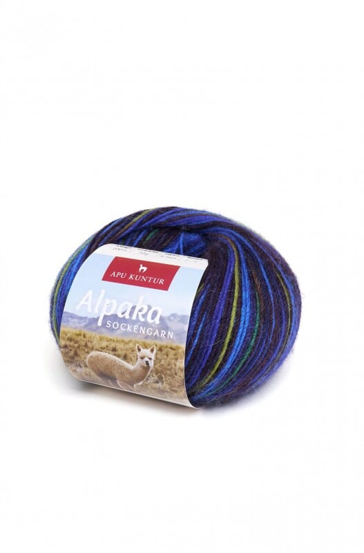 Alpaka Wolle SOCKENGARN 50g 100m Nadel 2,5 Strick-Häkel-Garn Strickwolle 29 Blau-Marine 