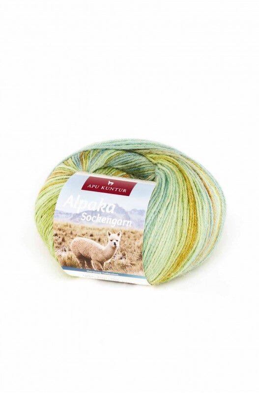 Alpaka Wolle SOCKENGARN 50g 100m Nadel 2,5 Strick-Häkel-Garn Strickwolle Aqua-Mint 