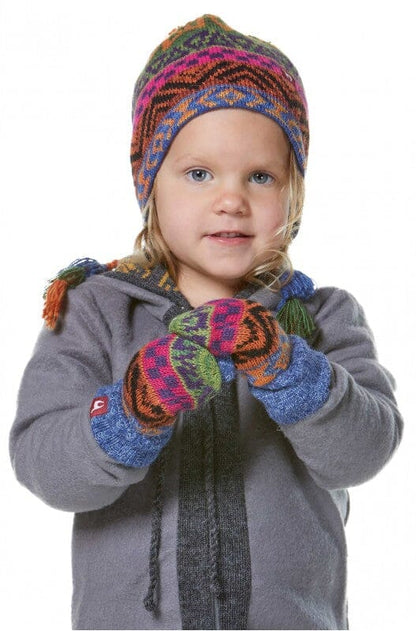 Baby und Kinder Fausthandschuhe AQUARELL für 6 Monate bis 3 Jahre gefüttert mit Baumwollvlies Kinderhandschuhe 