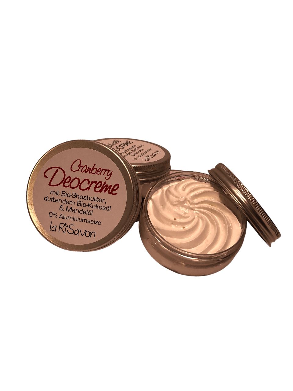 Deocreme mit Bio-Sheabutter, duftendem Bio-Kokosöl & Mandelöl, 0% Aluminium Deocreme Cranberry 