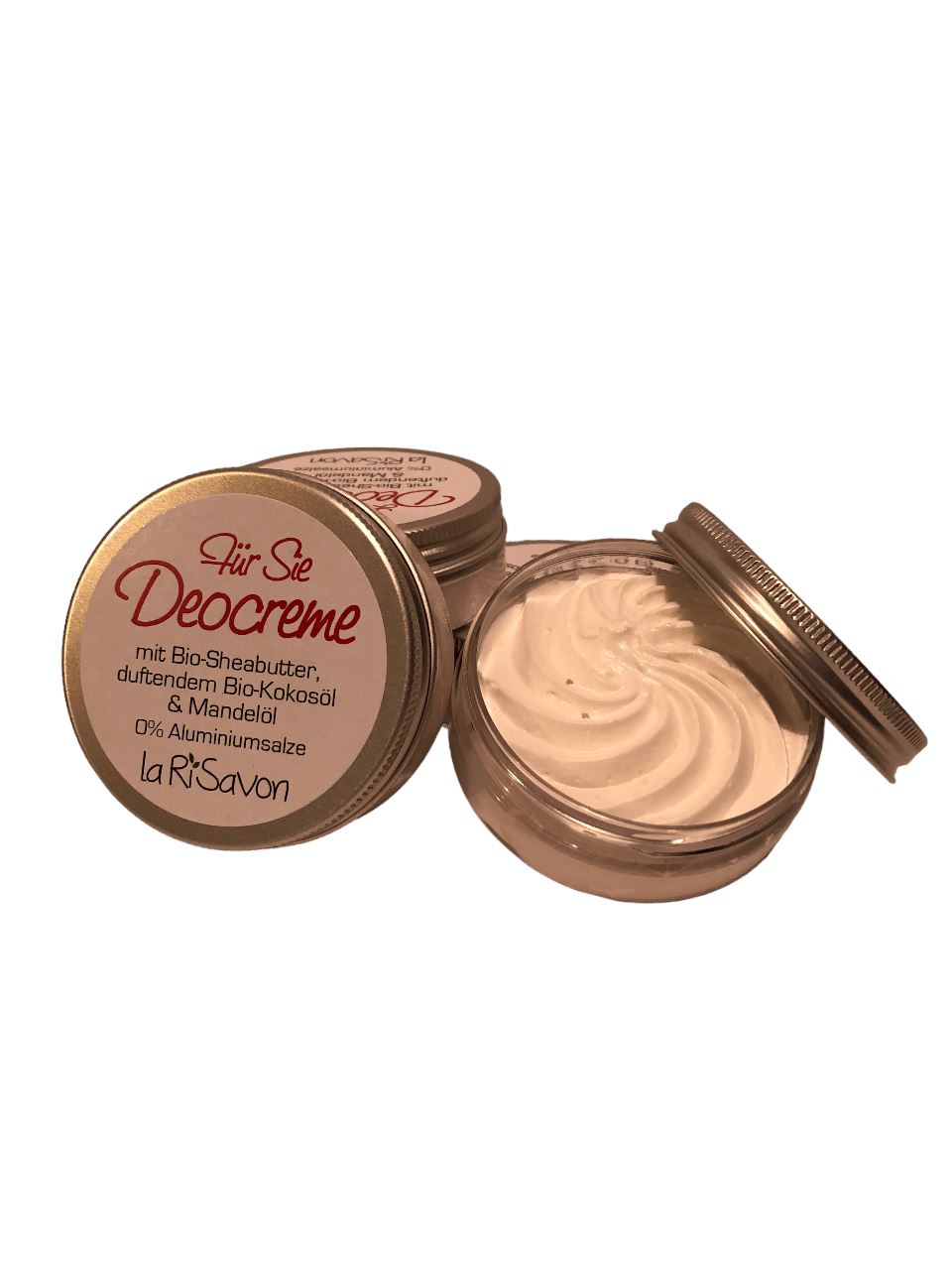 Deocreme mit Bio-Sheabutter, duftendem Bio-Kokosöl & Mandelöl, 0% Aluminium Deocreme Für Sie 