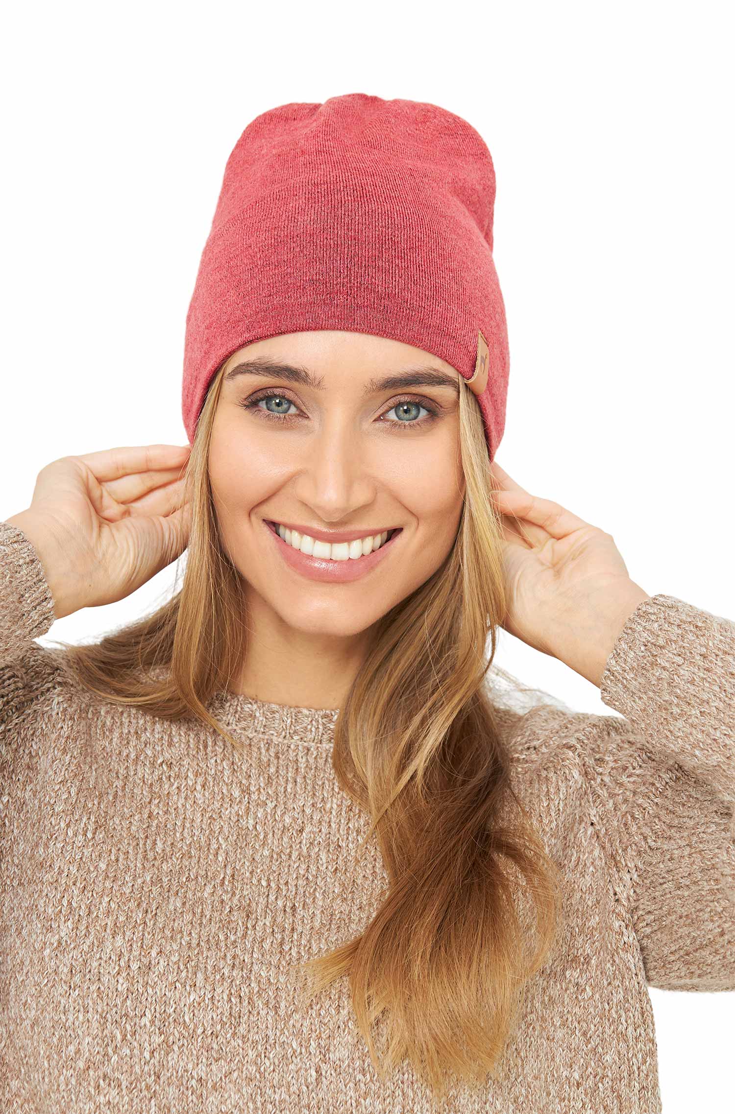 Mütze ROYAL ALPACA SPORT BEANIE Mütze Coral-Melange 